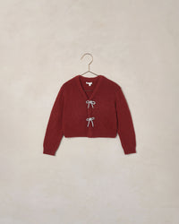 Bow Cardigan Ruby