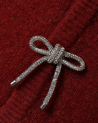 Bow Cardigan Ruby