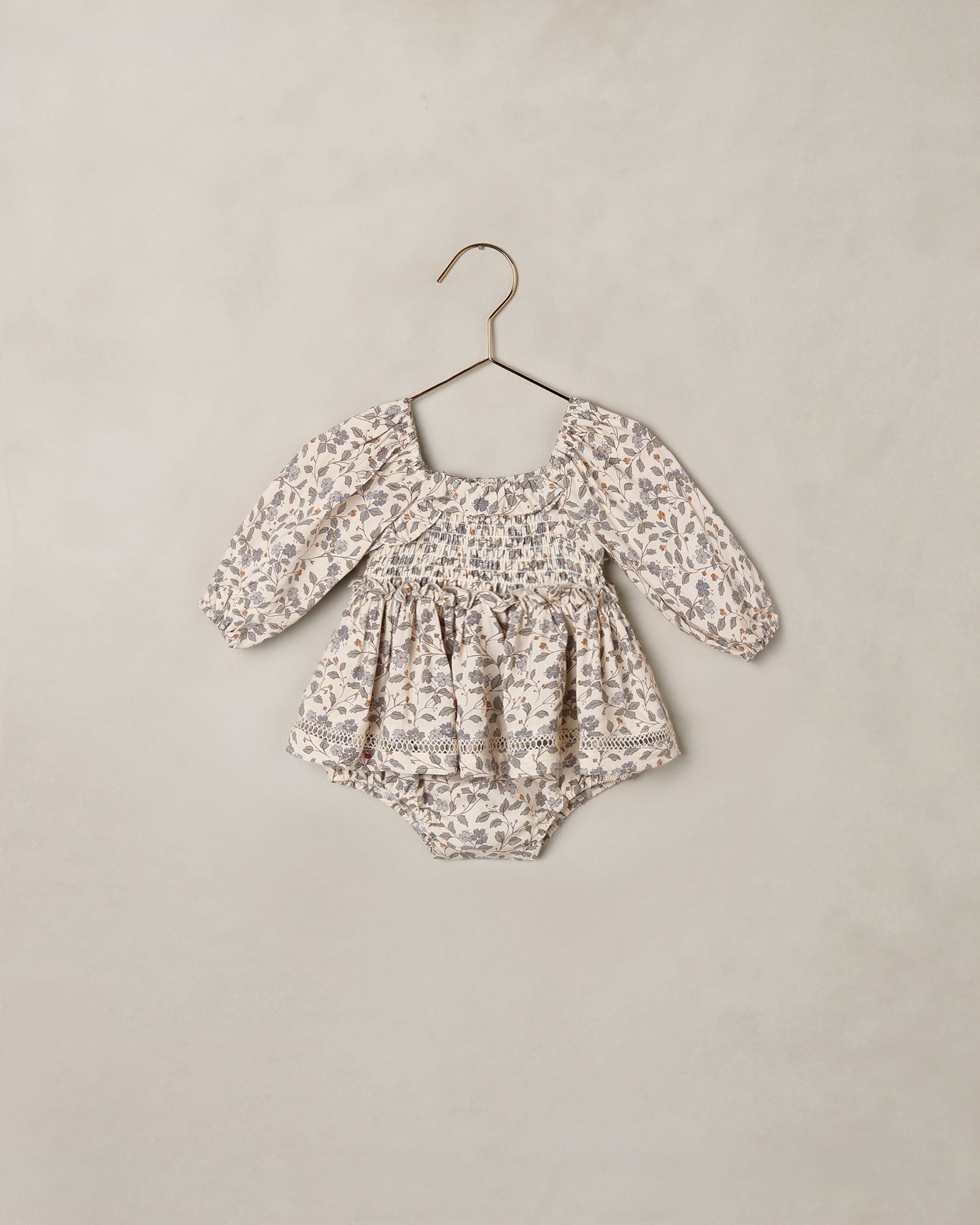 Elodie Romper|| Blue Garden