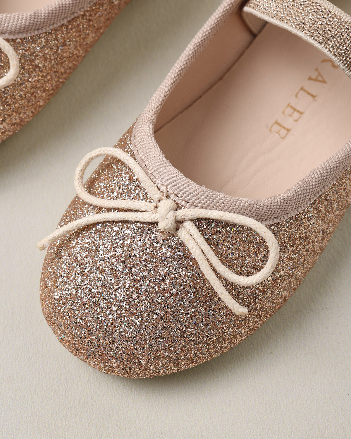 Ballet Flats || Rose Gold Shimmer