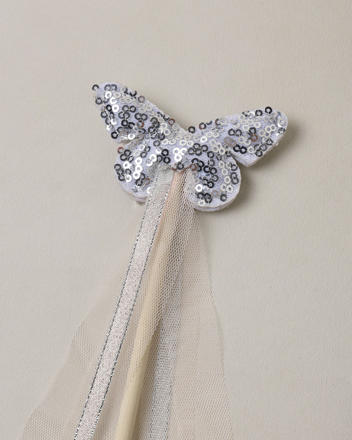 Crown + Wand || Silver Sequin