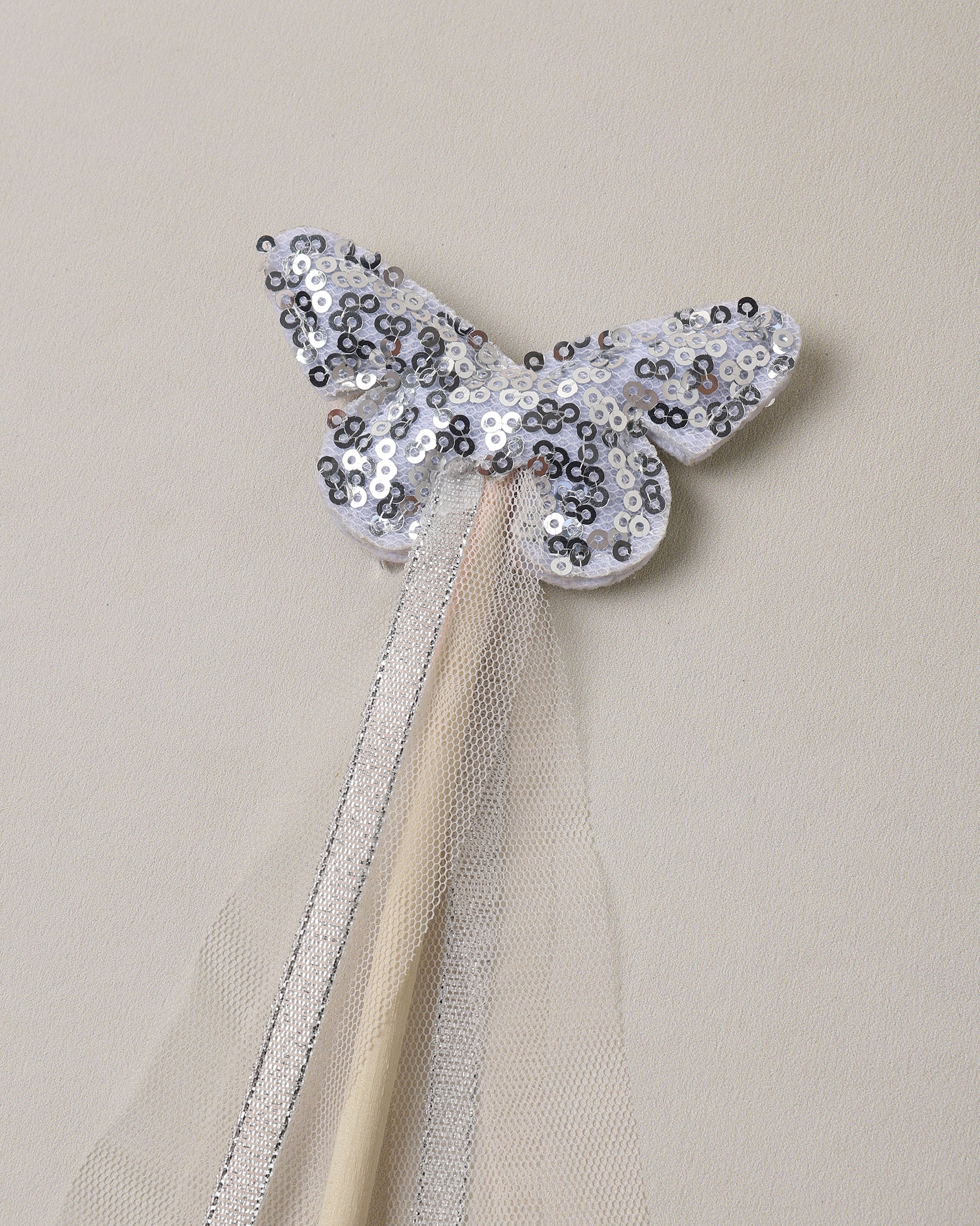 Crown + Wand || Silver Sequin