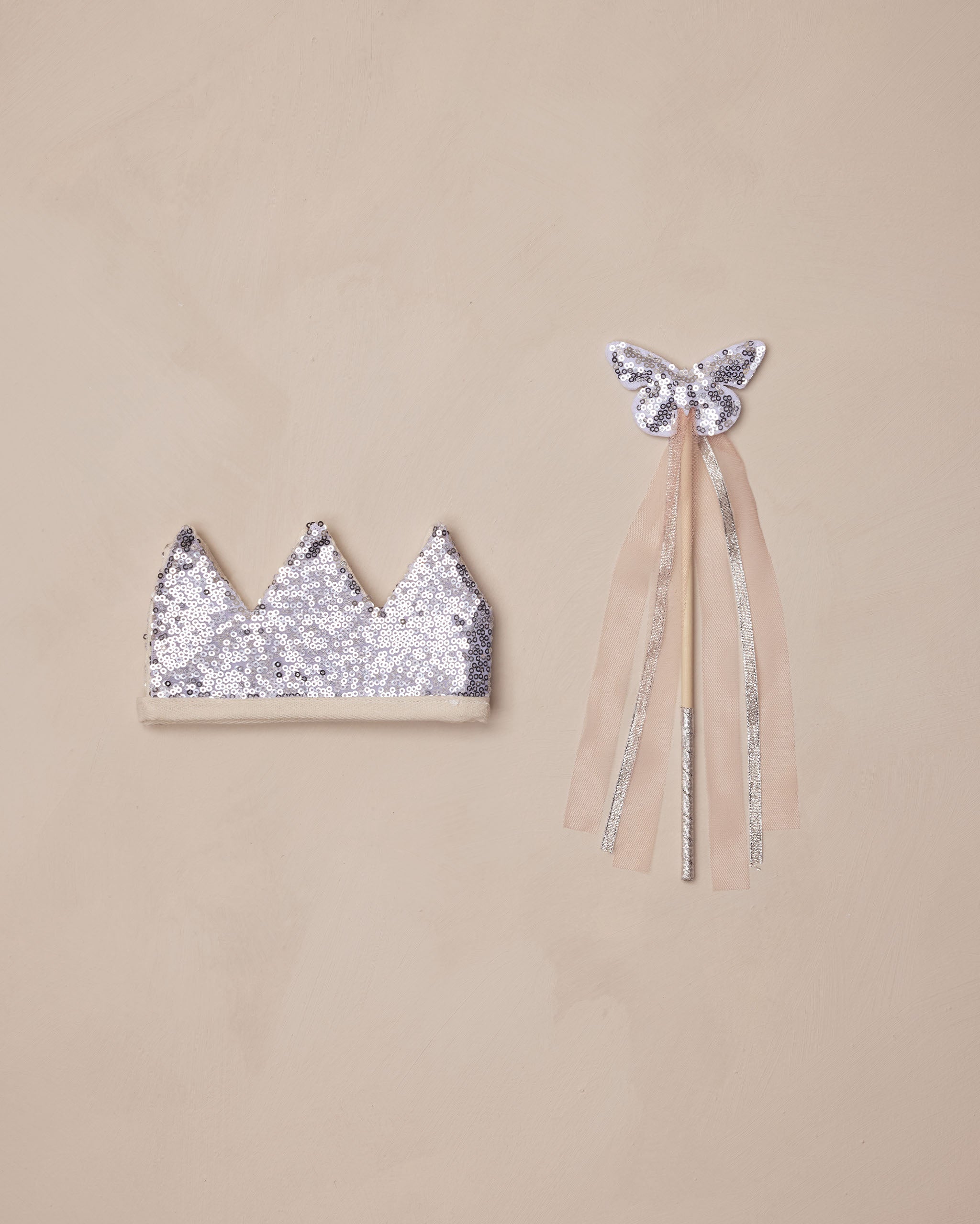 Crown + Wand | Silver Sequin