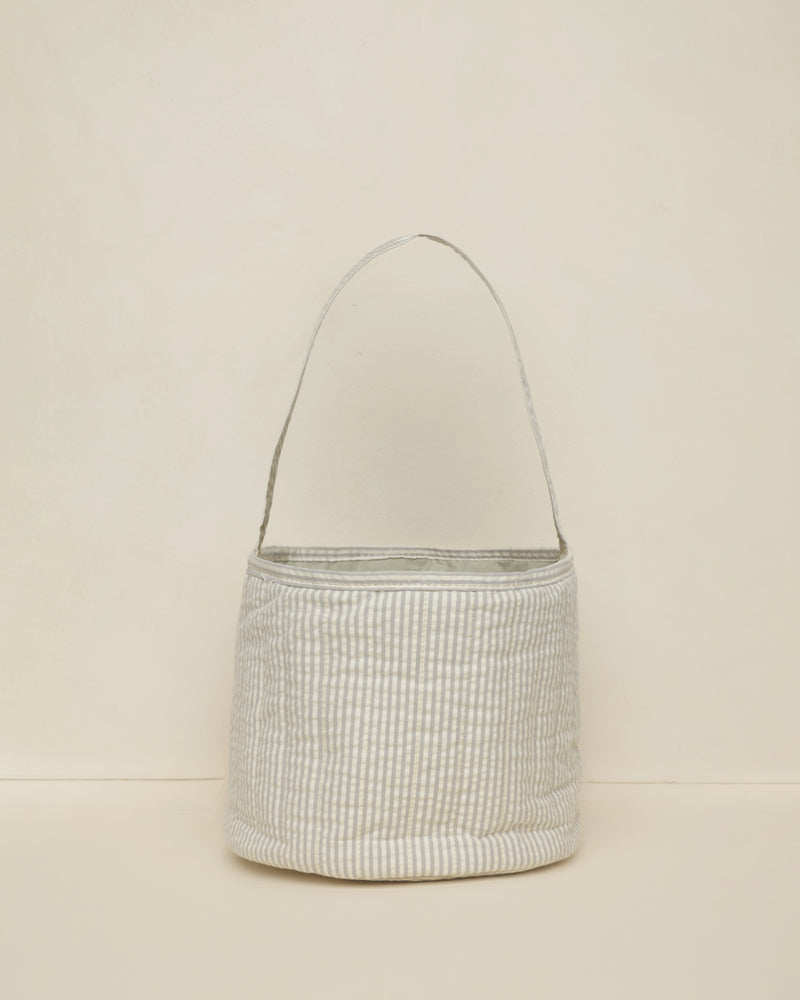 Easter Basket || Sage Stripe