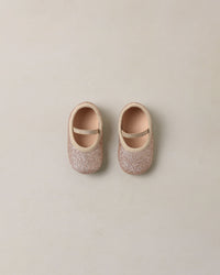 Baby Ballet Flats || Rose Gold Shimmer