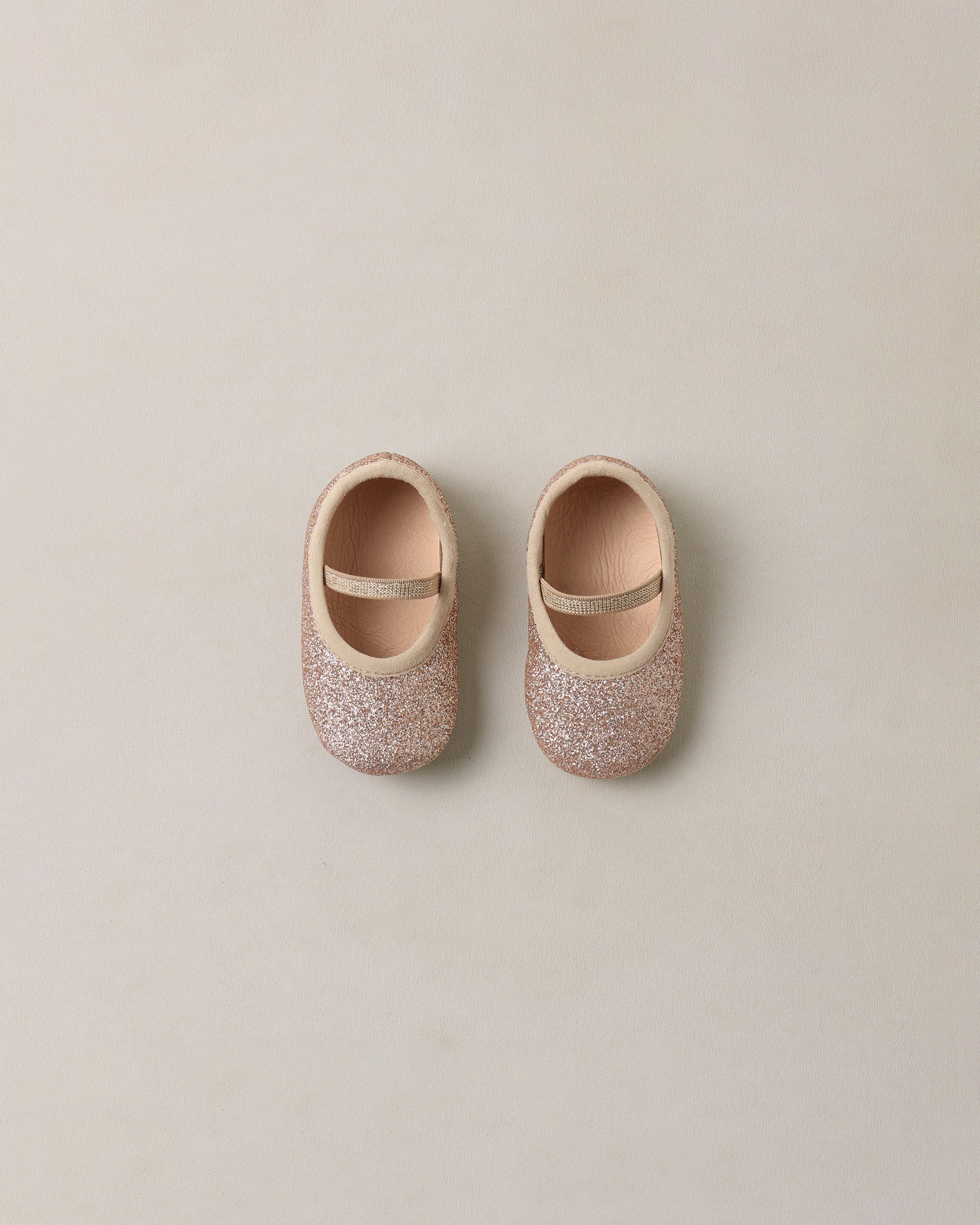 Baby Ballet Flats || Rose Gold Shimmer
