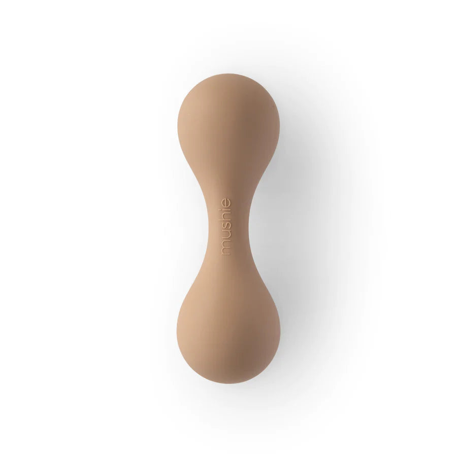 Silicone Baby Rattle Toy - Natural