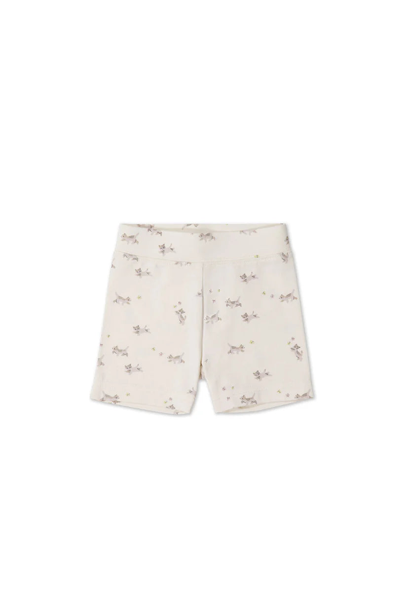 Organic Cotton Everyday Bike Short - Playful Kittens