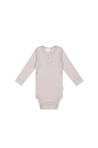 Organic Cotton Modal Long Sleeve Bodysuit - Luna