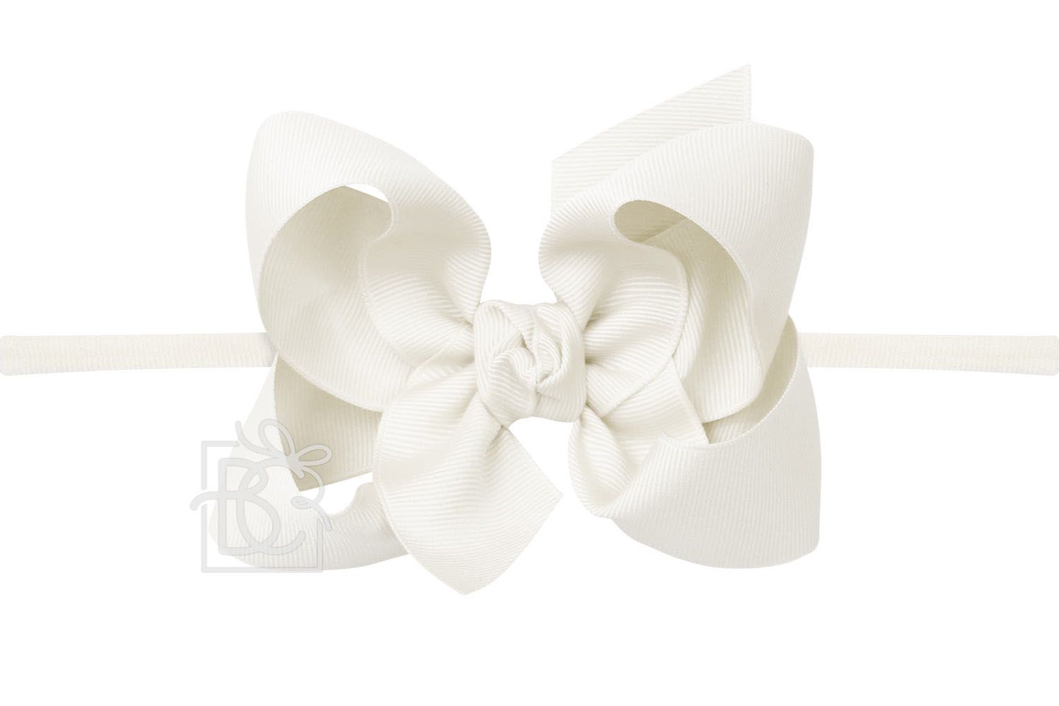 4.5″ Bow Headband | Antique White