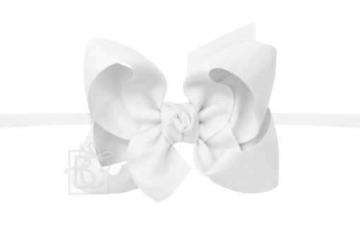 4.5″ Bow Headband | White