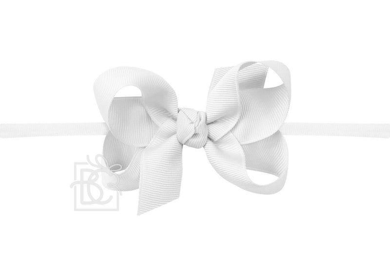 3.5″ Bow Headband | White