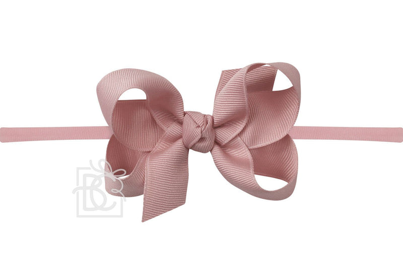 3.5″ Bow Headband  | Antique Mauve