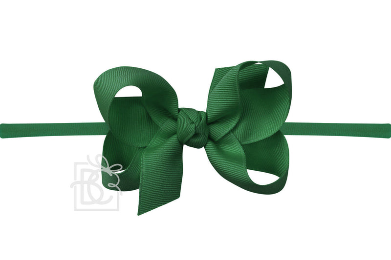 3.5″ Bow Headband | Forest Green