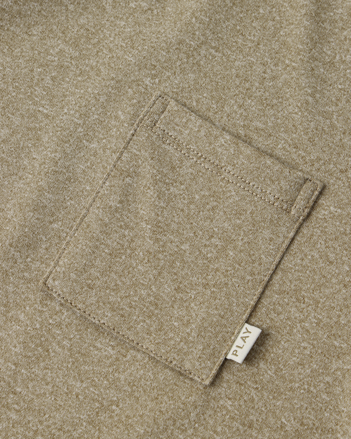 Long Sleeve Pocket Tee Heathered Olive