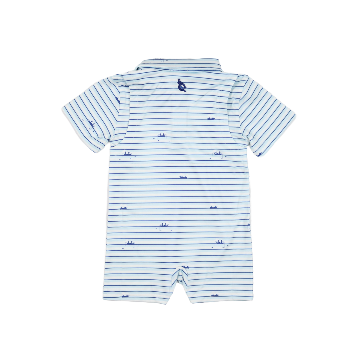 Gone Fishin' Polo Short Sleeve Romper