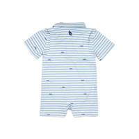 Gone Fishin' Polo Short Sleeve Romper