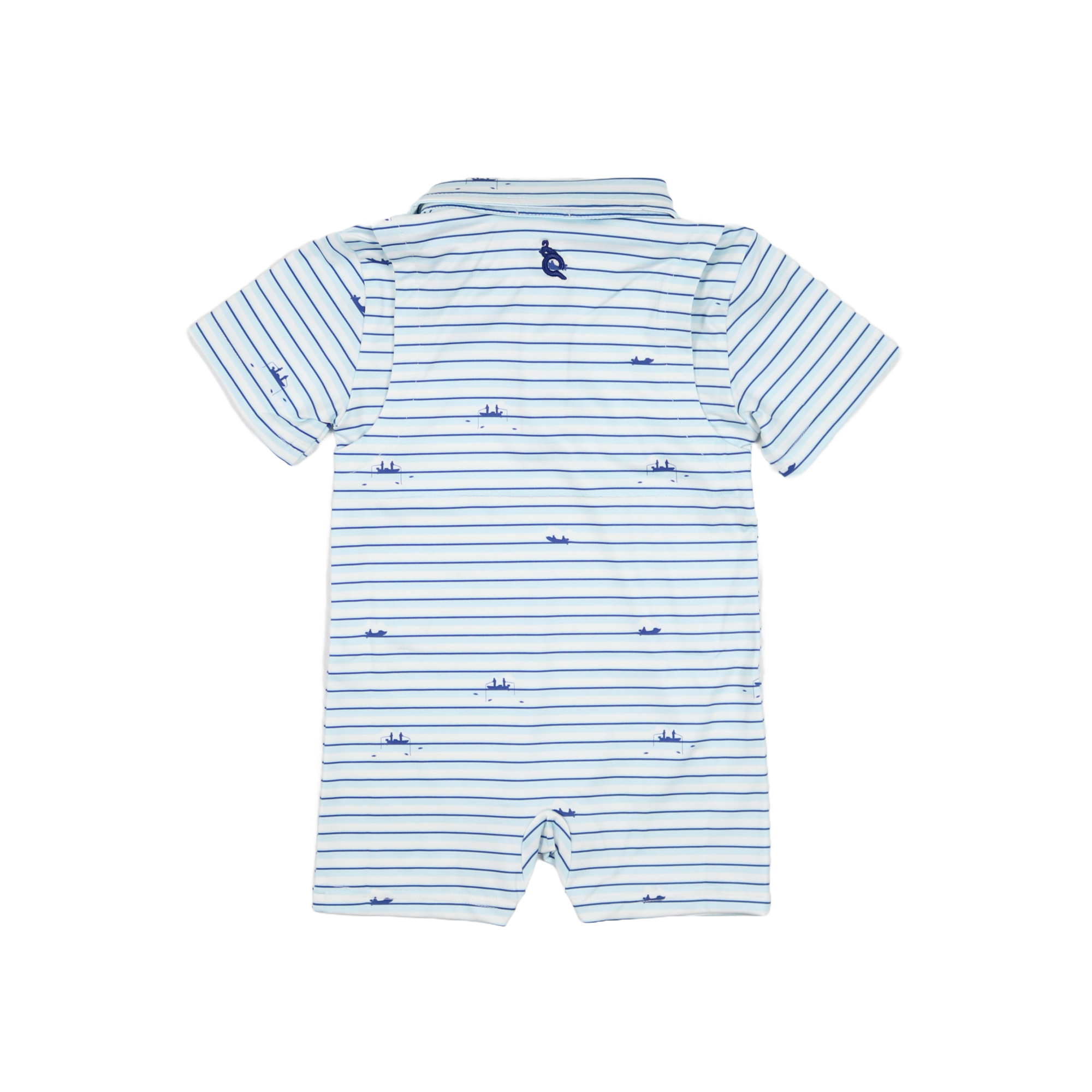 Gone Fishin' Polo Short Sleeve Romper