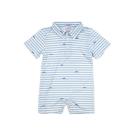 Gone Fishin' Polo Short Sleeve Romper