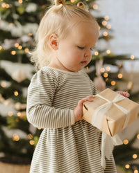 Alda Dress || Forest Stripe