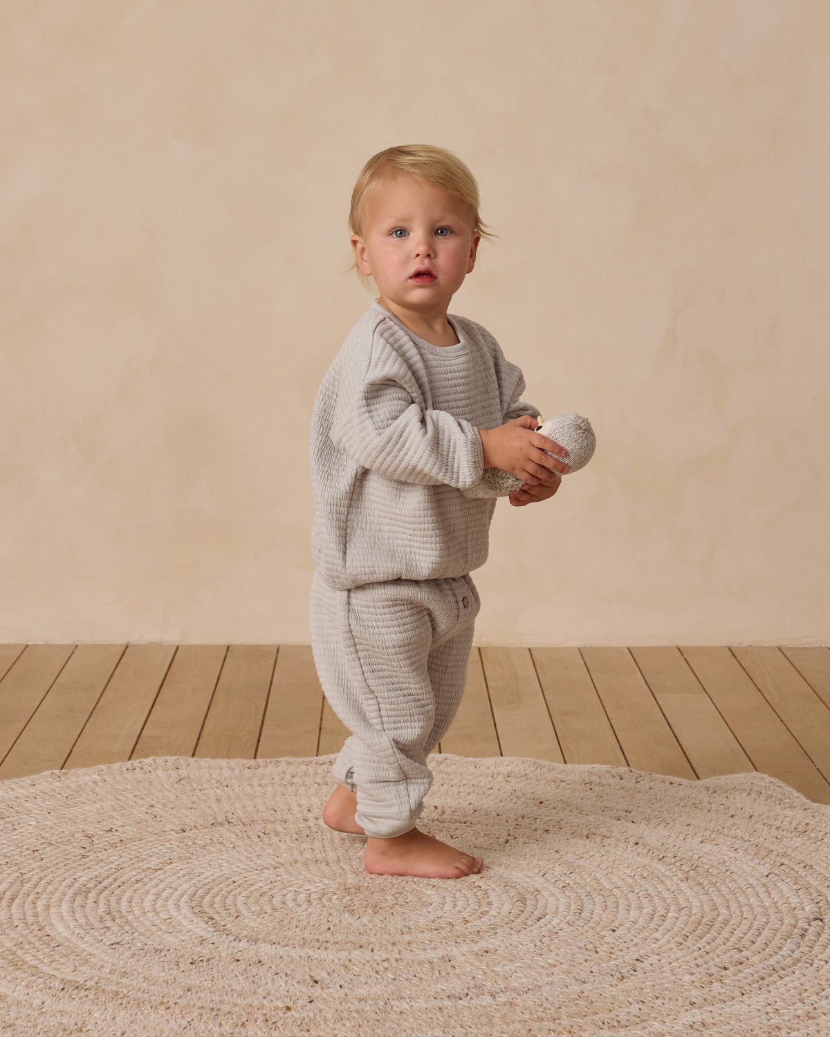 Textured Sweat Set || Frost