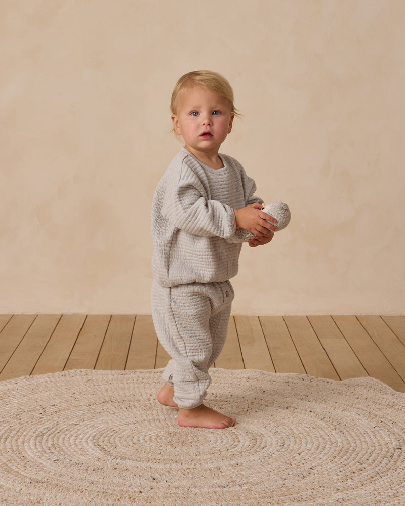 Textured Sweat Set || Frost
