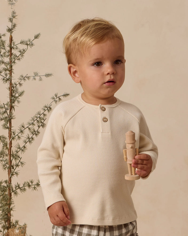 Henley Knit Top || Natural