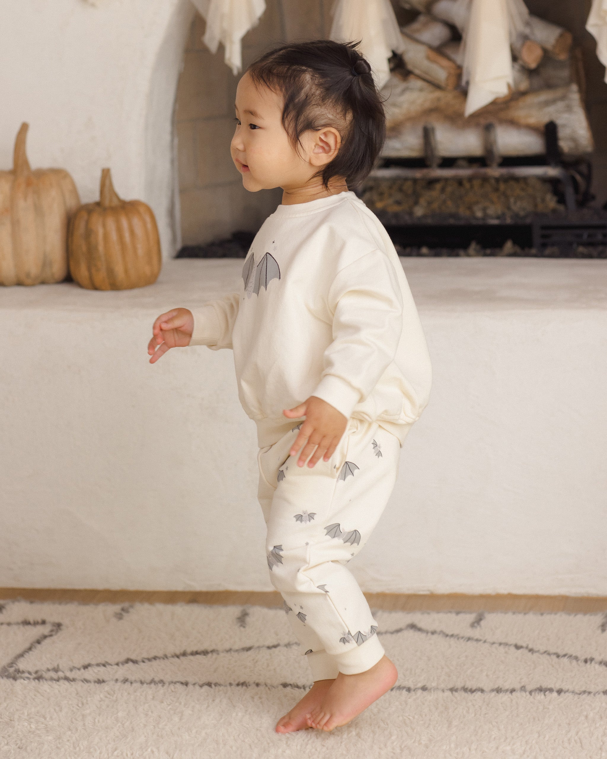 Relaxed Fleece Sweatshirt Baby Bats