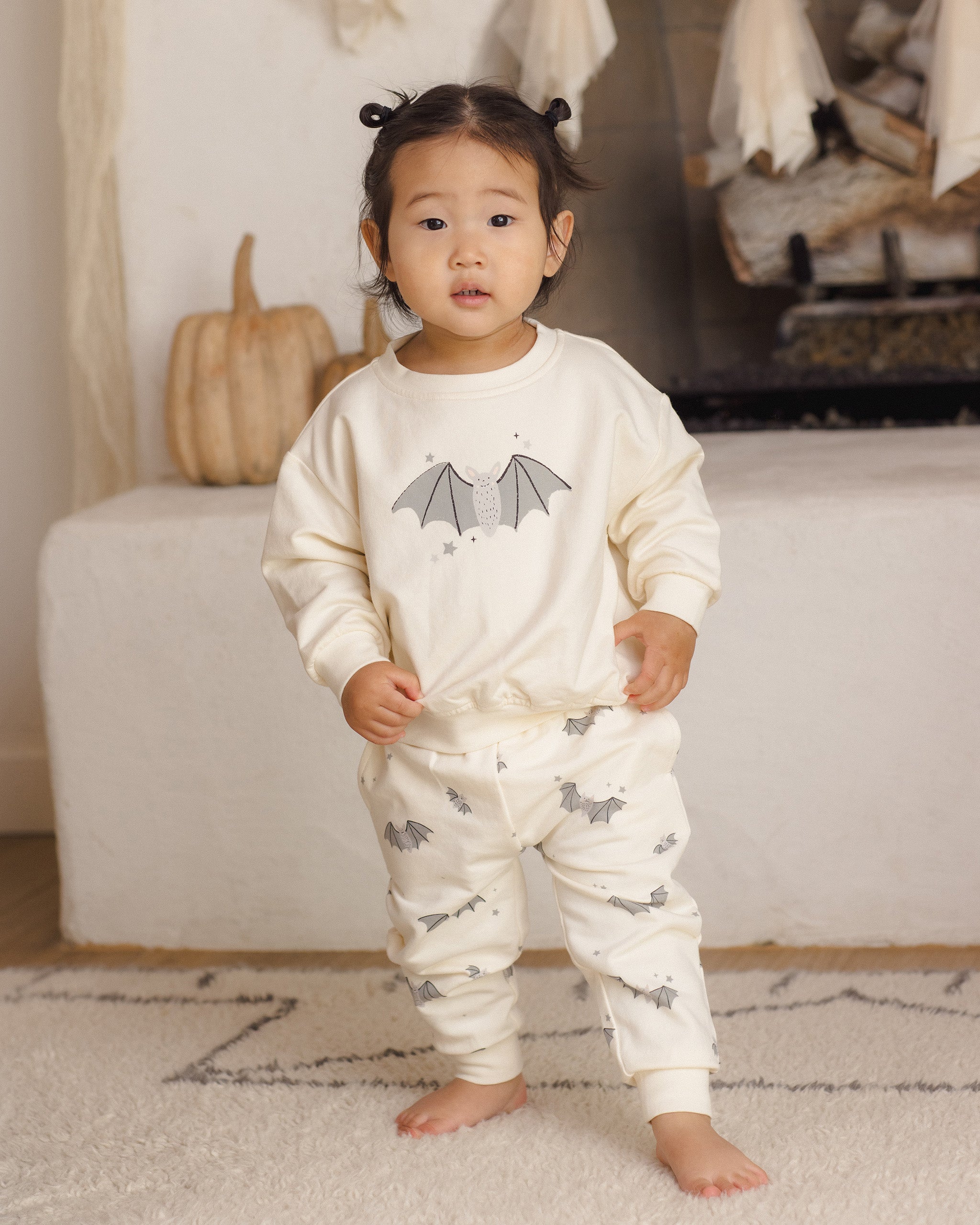 Relaxed Fleece Sweatshirt Baby Bats