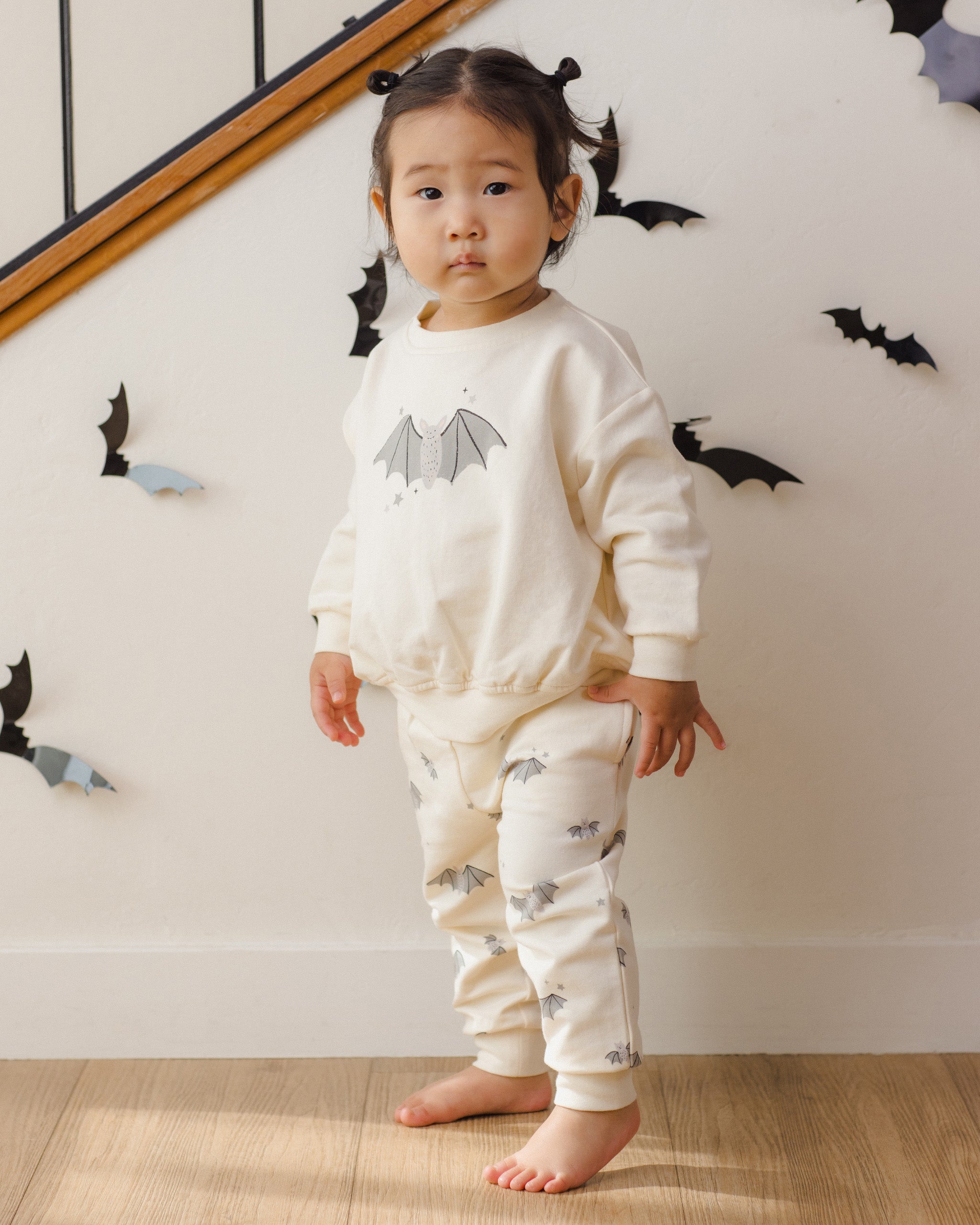 Relaxed Fleece Sweatshirt Baby Bats