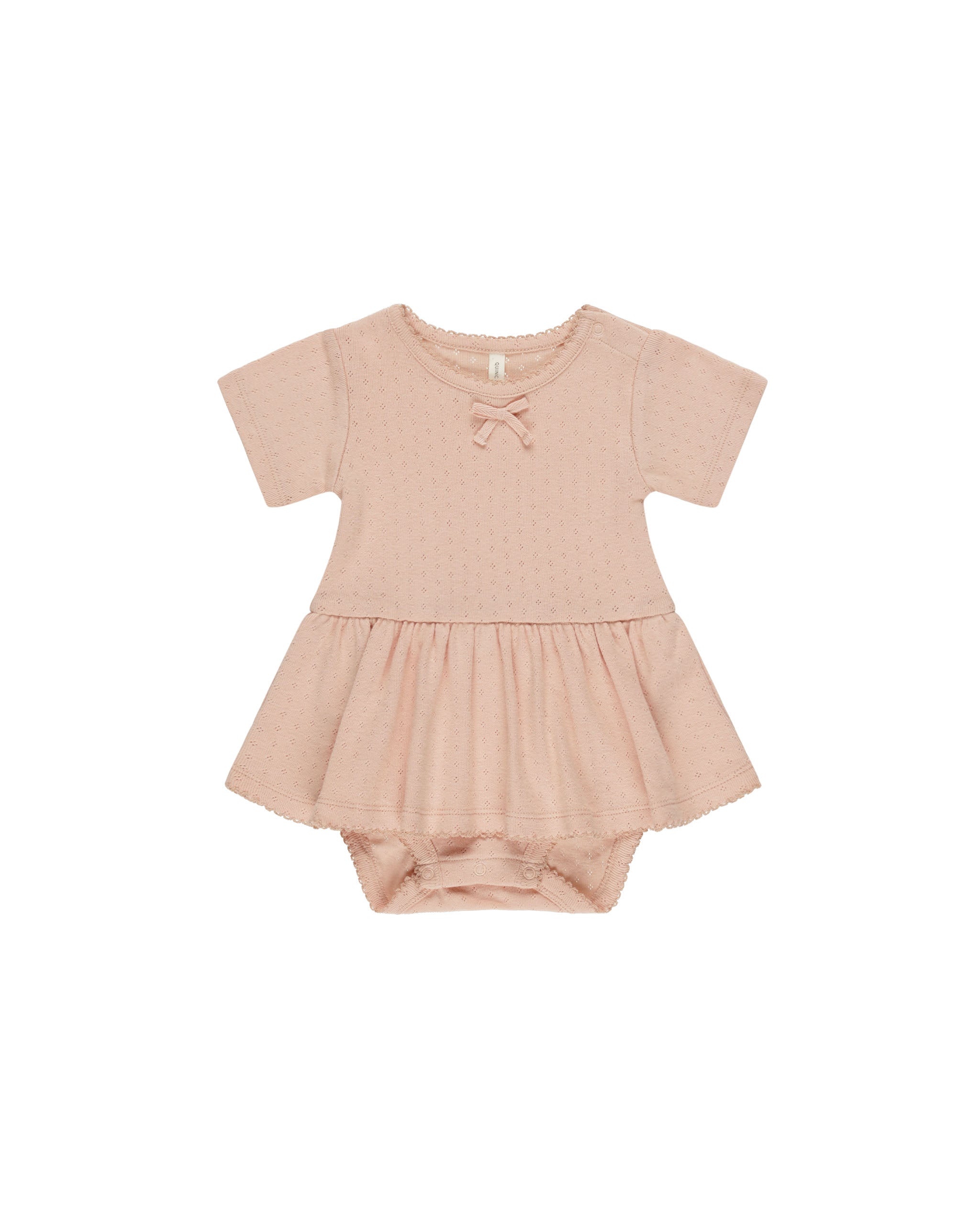 Pointelle Skirted Bodysuit || Melon