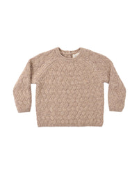 Knit Sweater Heathered Almond