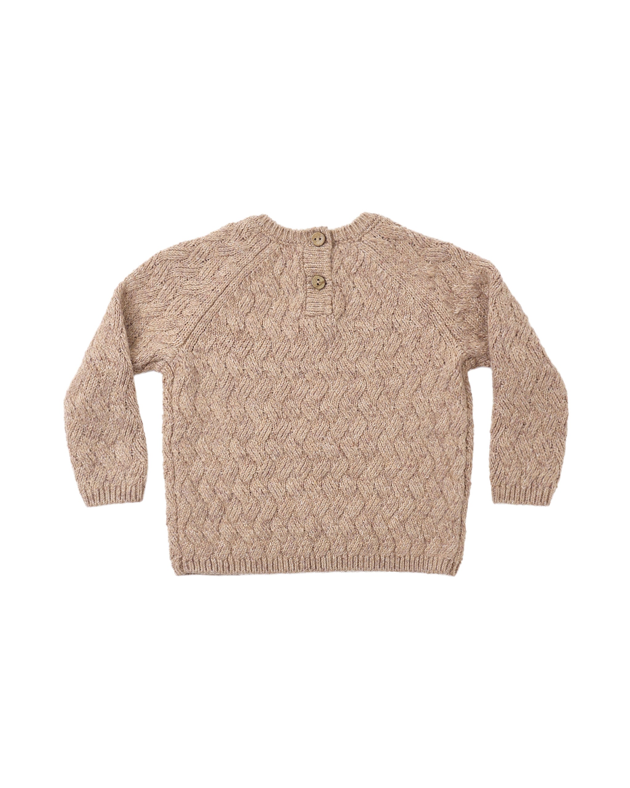 Knit Sweater Heathered Almond