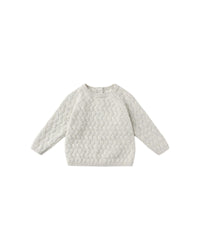 Knit Sweater || Heathered Blue