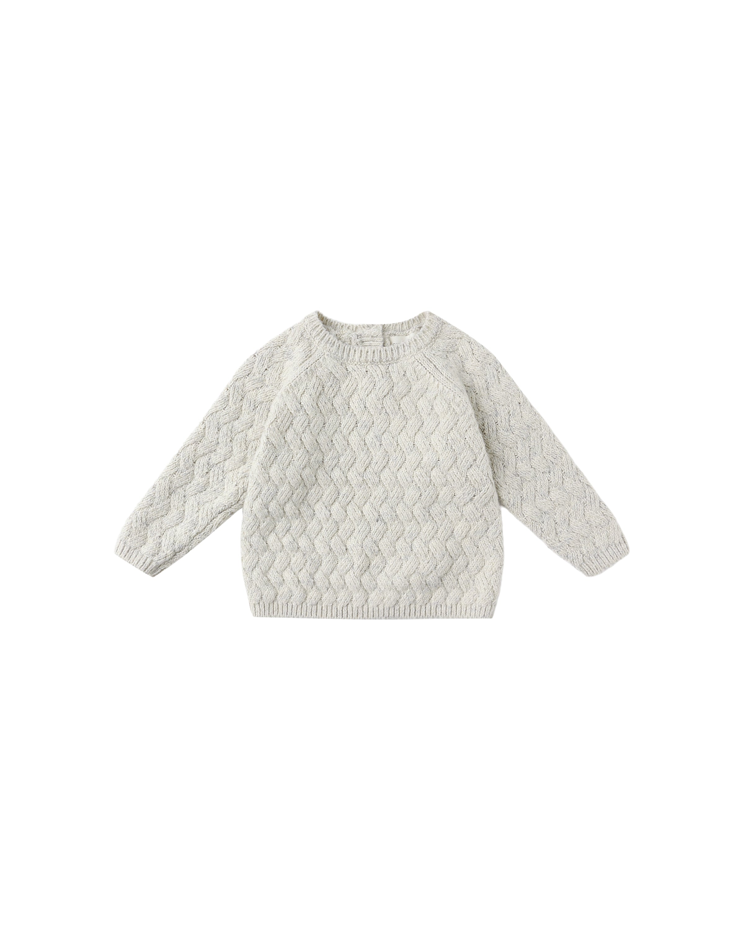Knit Sweater || Heathered Blue