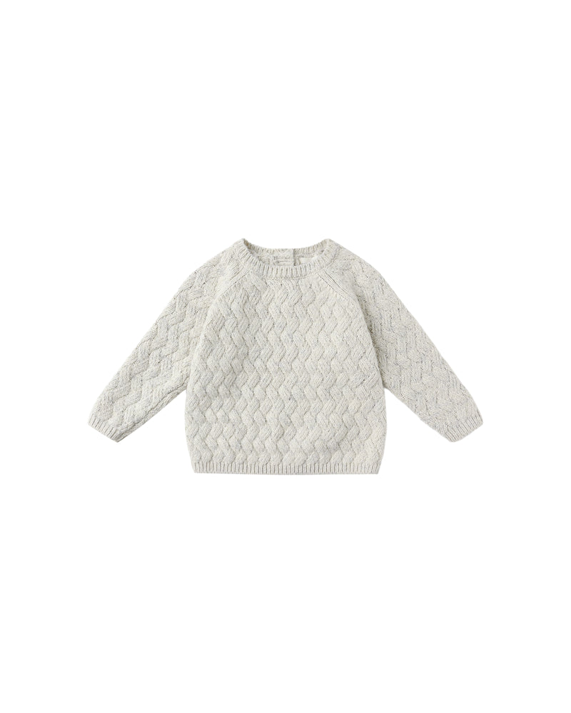 Knit Sweater || Heathered Blue