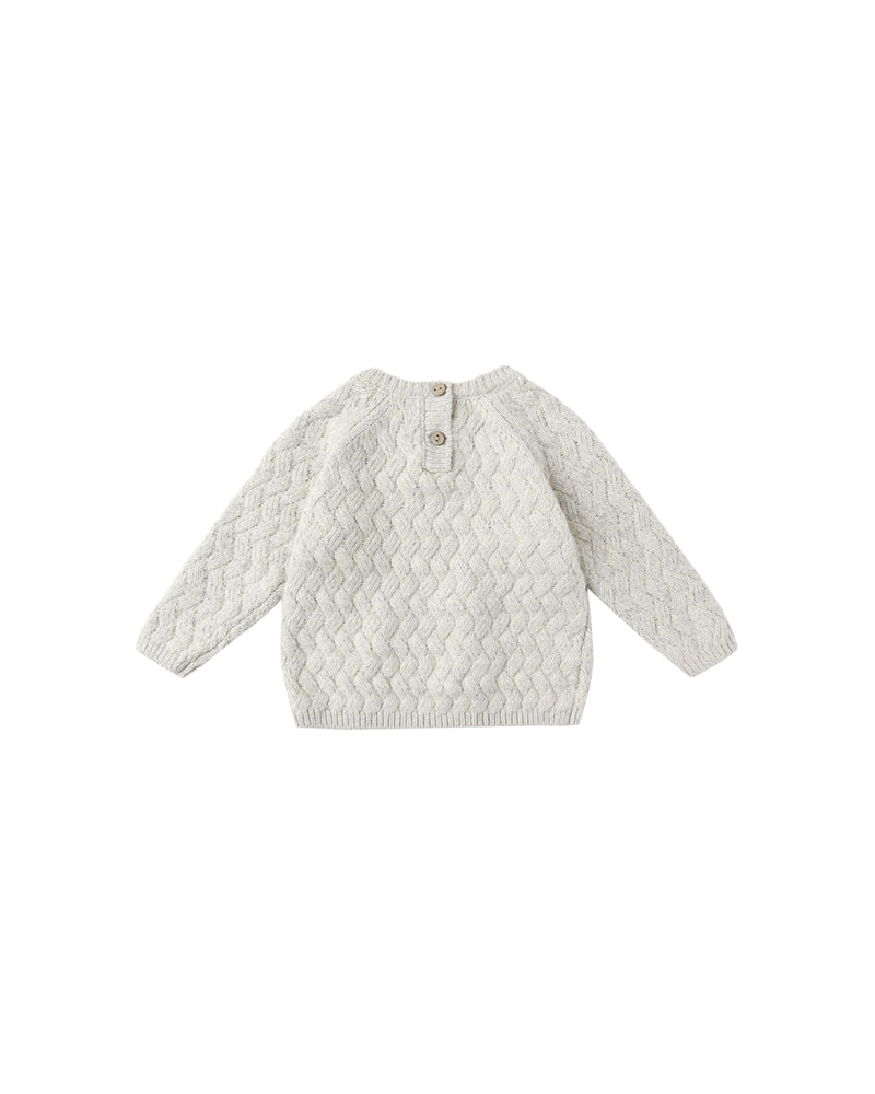 Knit Sweater || Heathered Blue