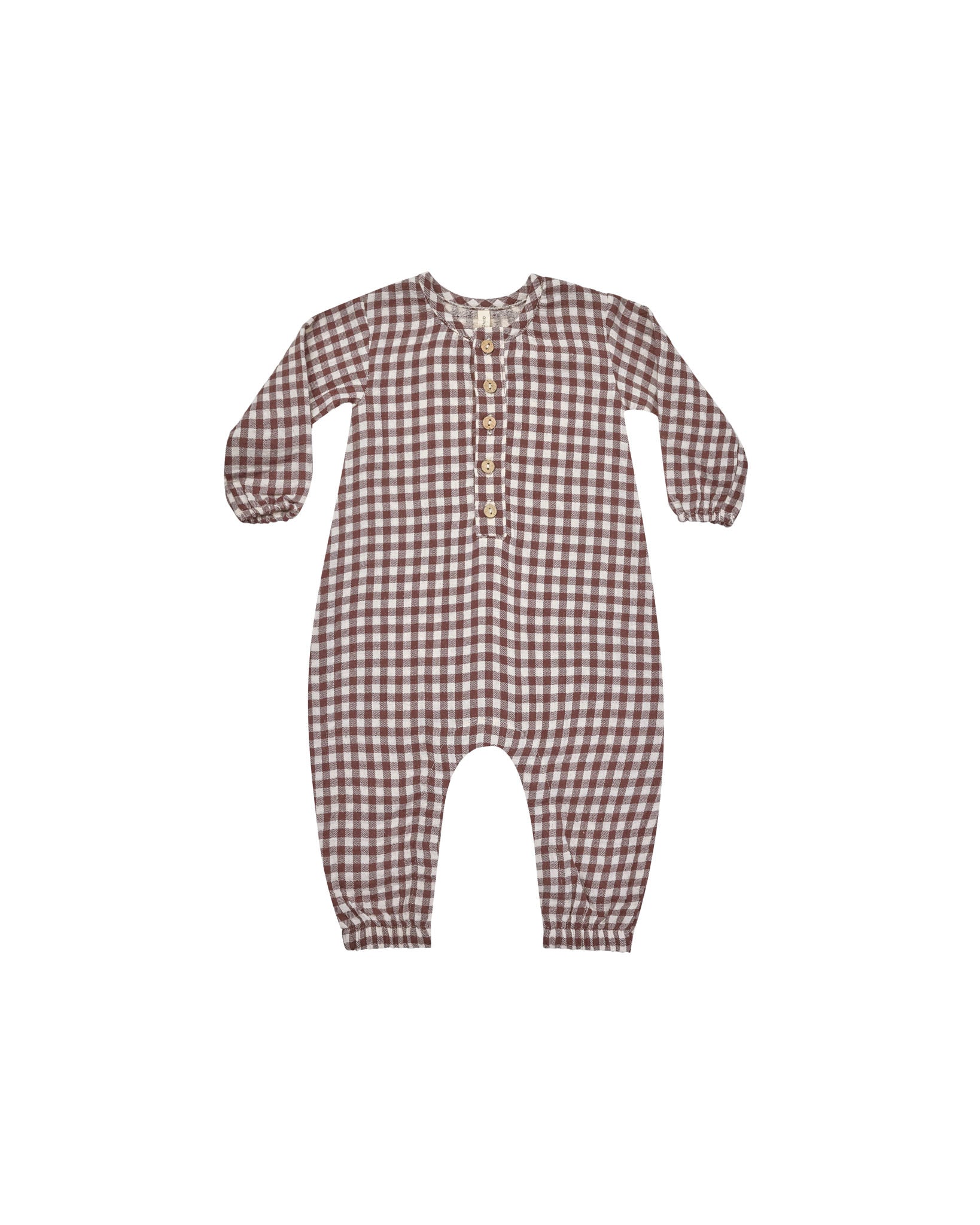 Woven Jumpsuit | Plum Gingham