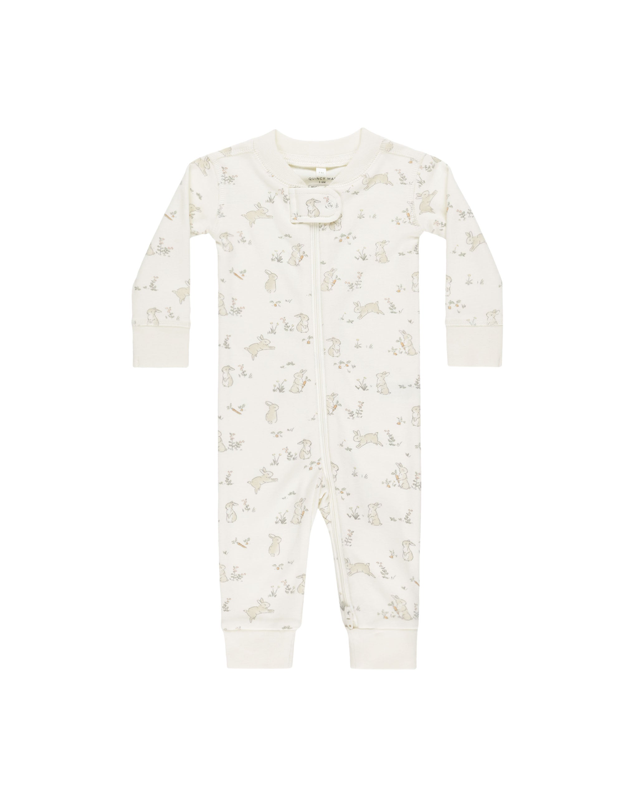 Zip Long Sleeve Sleeper || Bunnies