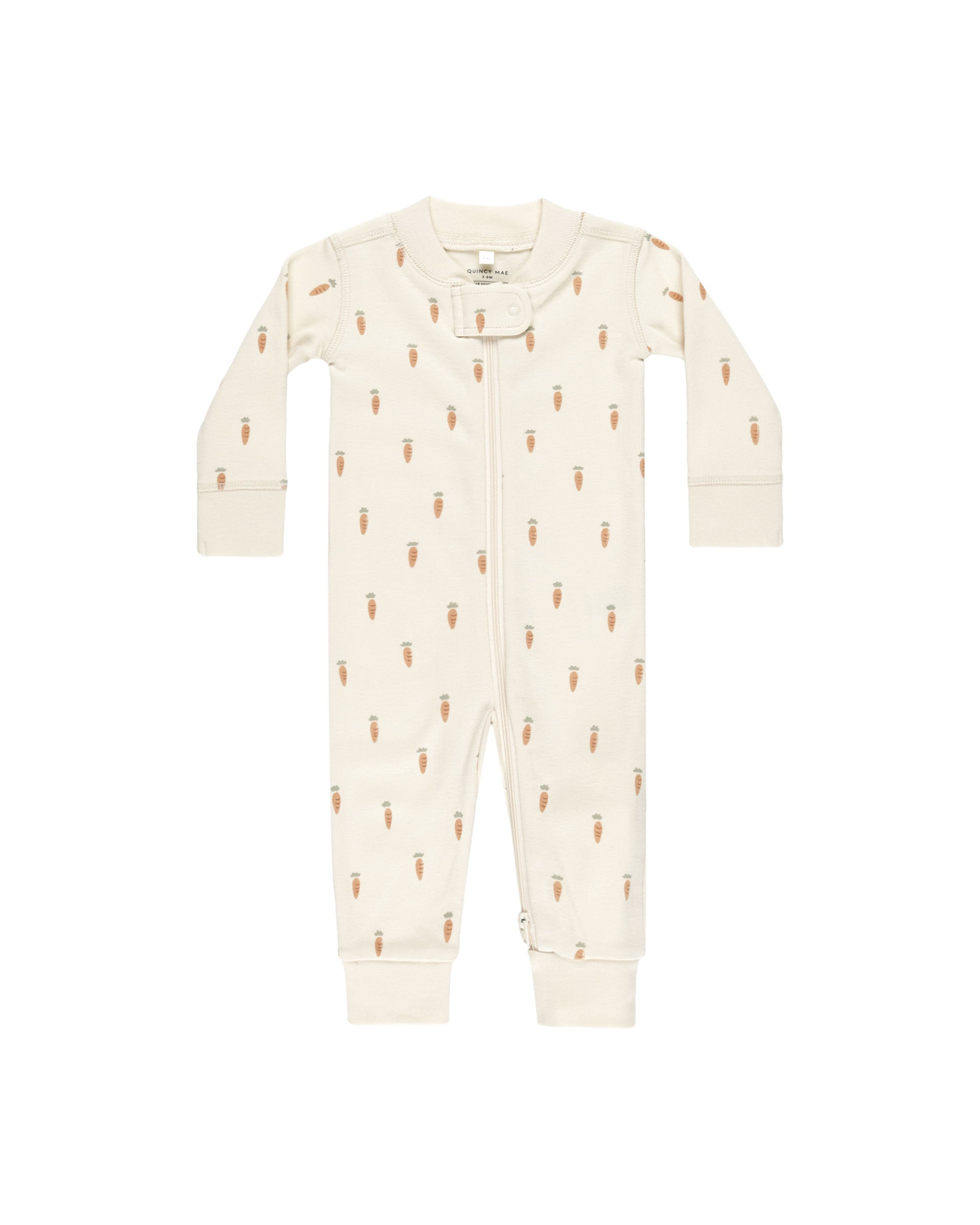 Zip Long Sleeve Sleeper || Carrots