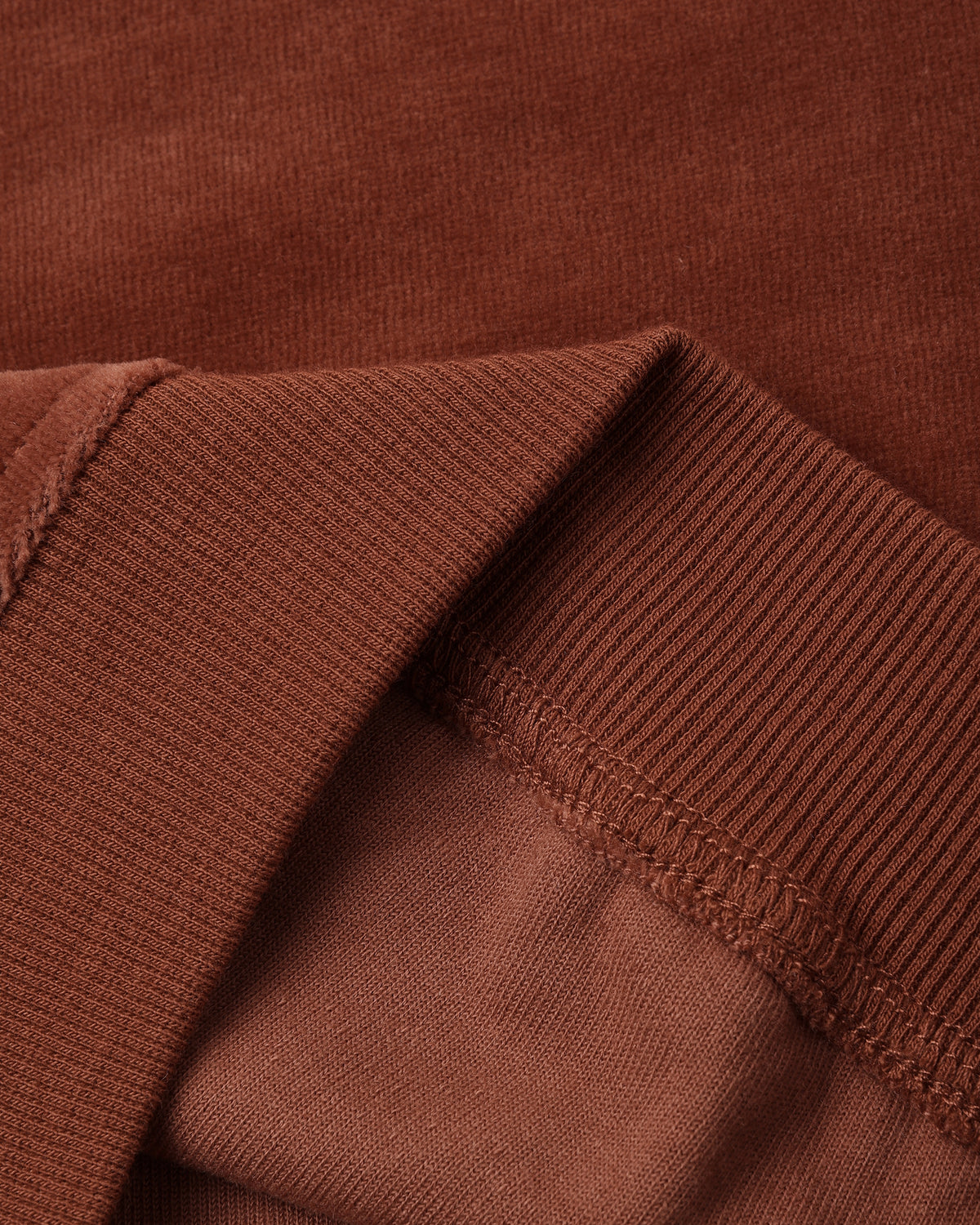 Velour Relaxed Sweatshirt Redwood