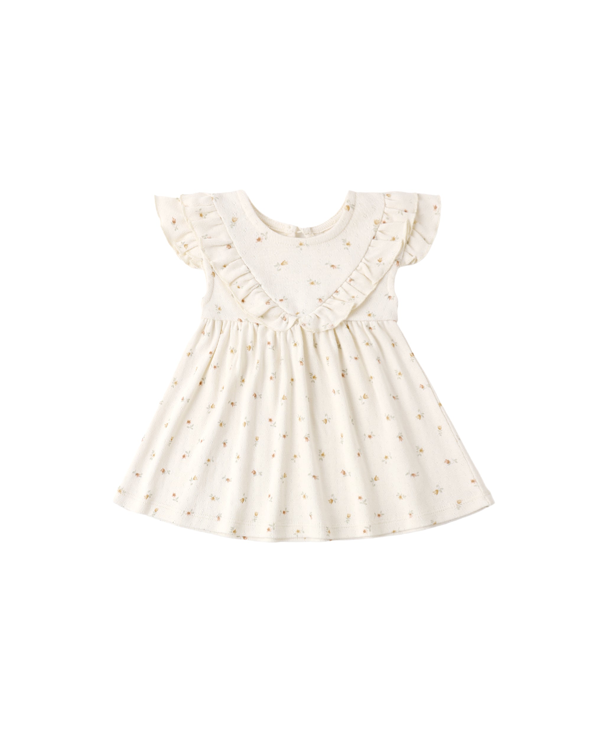 Sleeveless Ruffle V Dress || Petit Fleur
