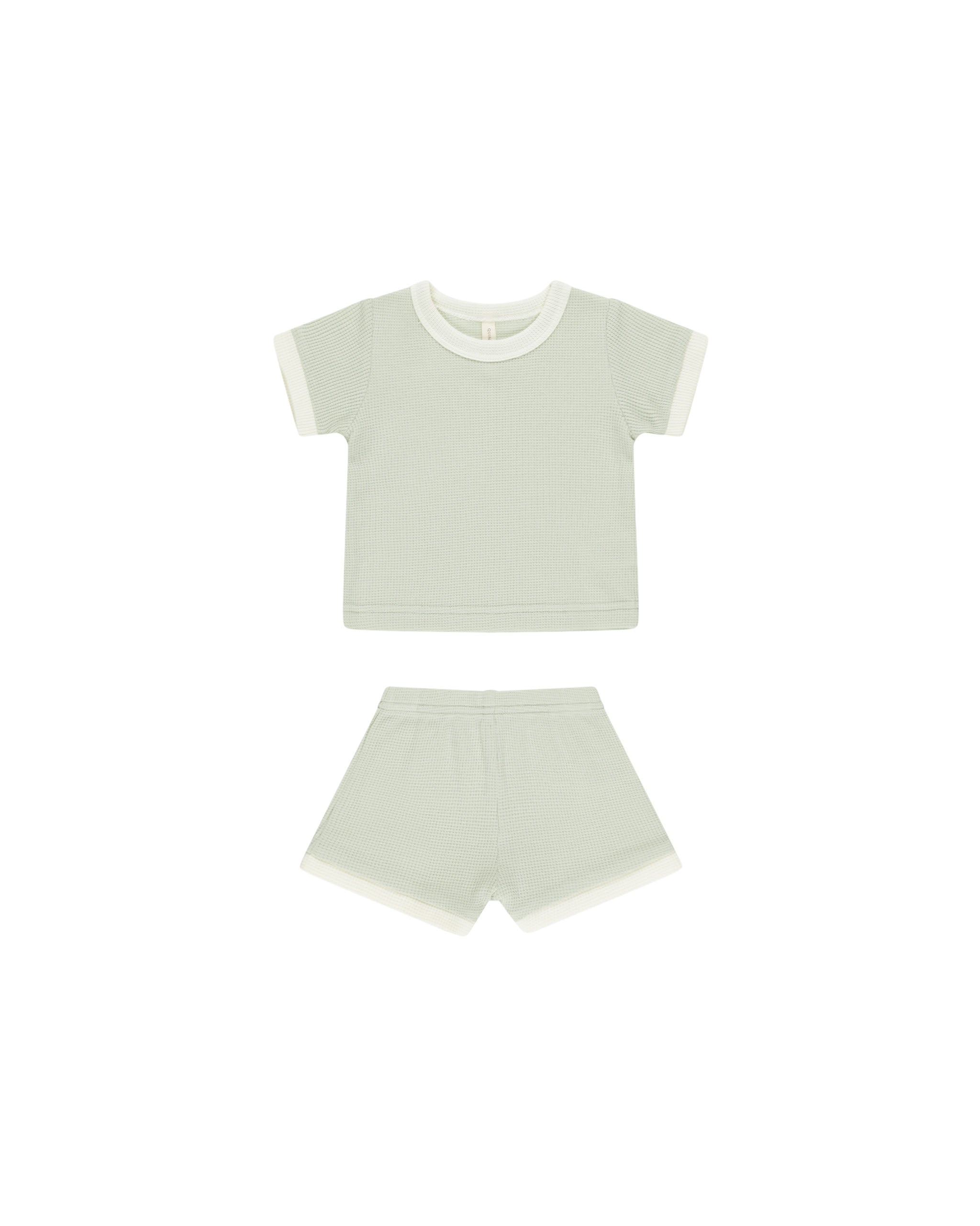 Waffle Shortie Set || Mint