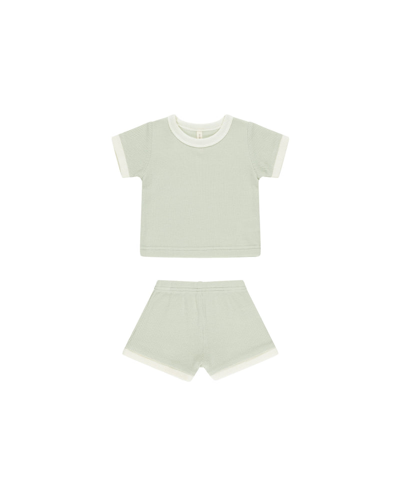 Waffle Shortie Set || Mint