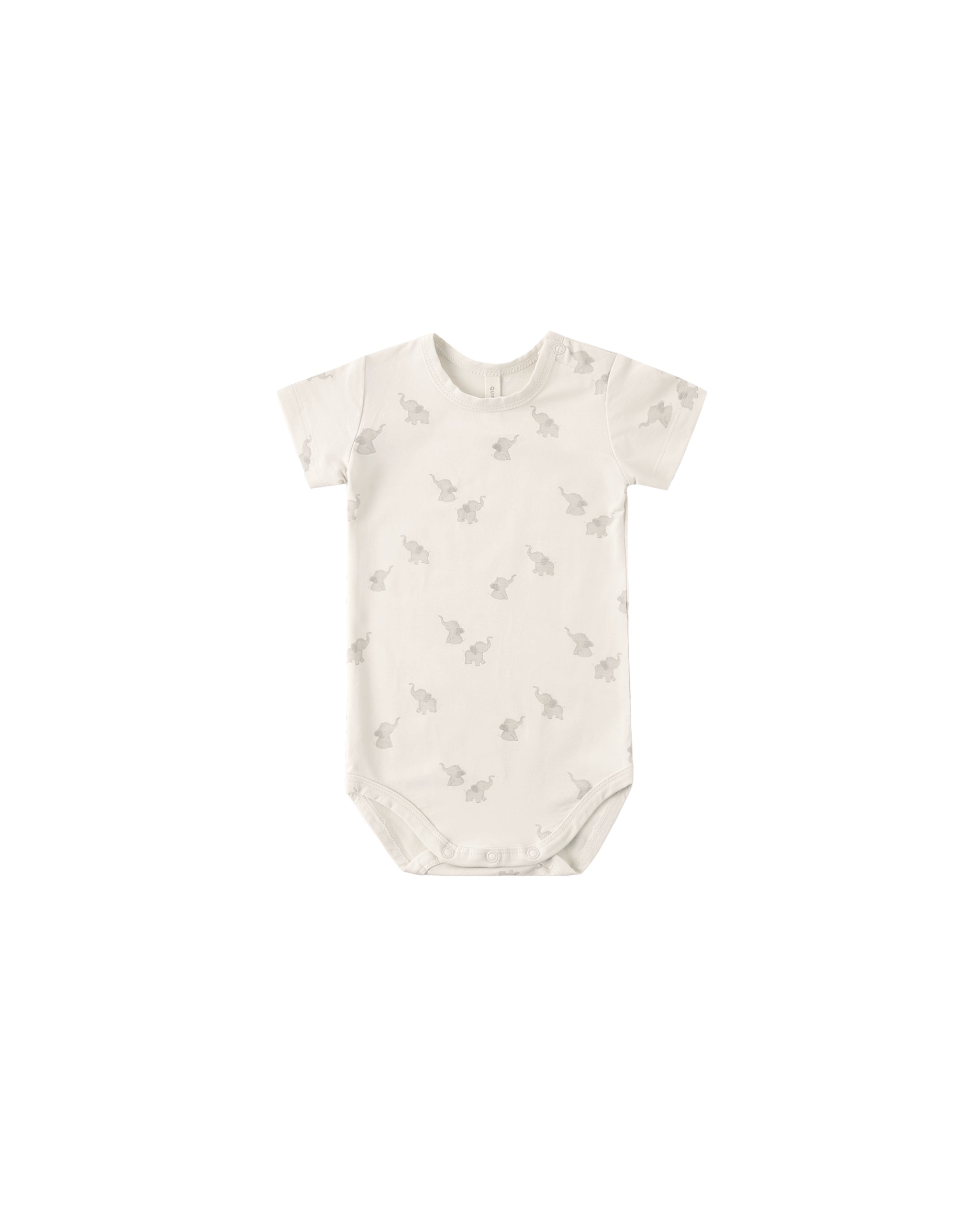 Bamboo Short Sleeve Bodysuit || Elephants