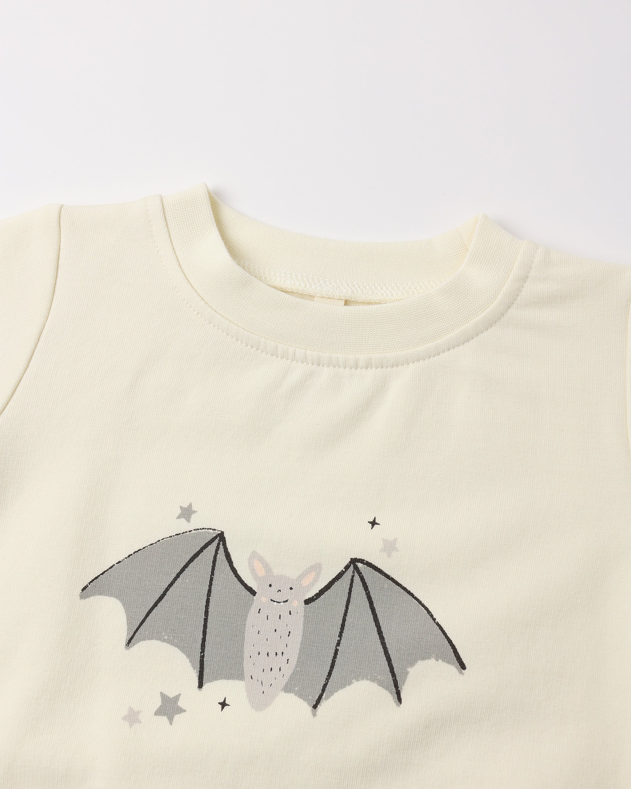 Crewneck Bubble Romper Baby Bat