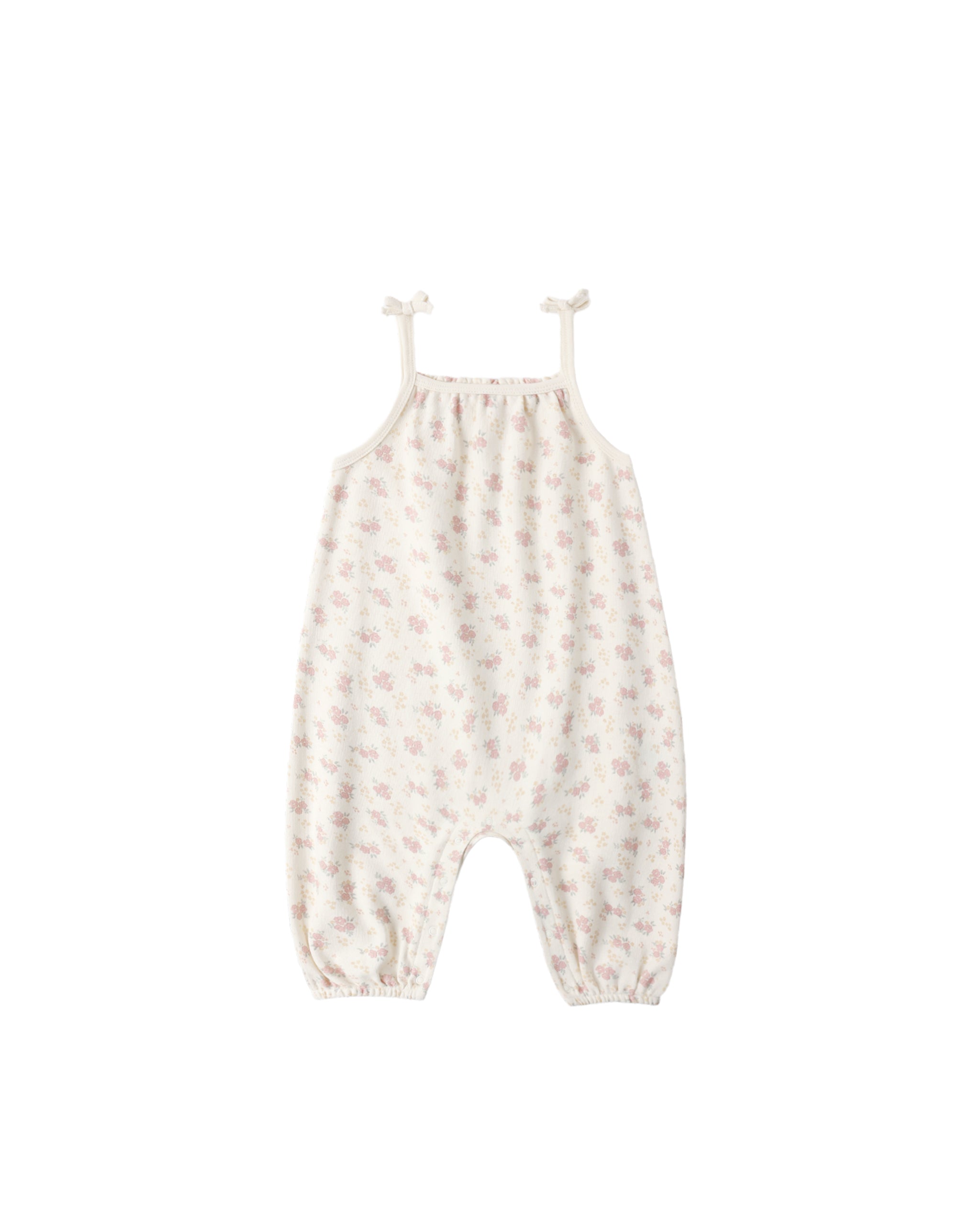 Smocked Jumpsuit || Flower Field