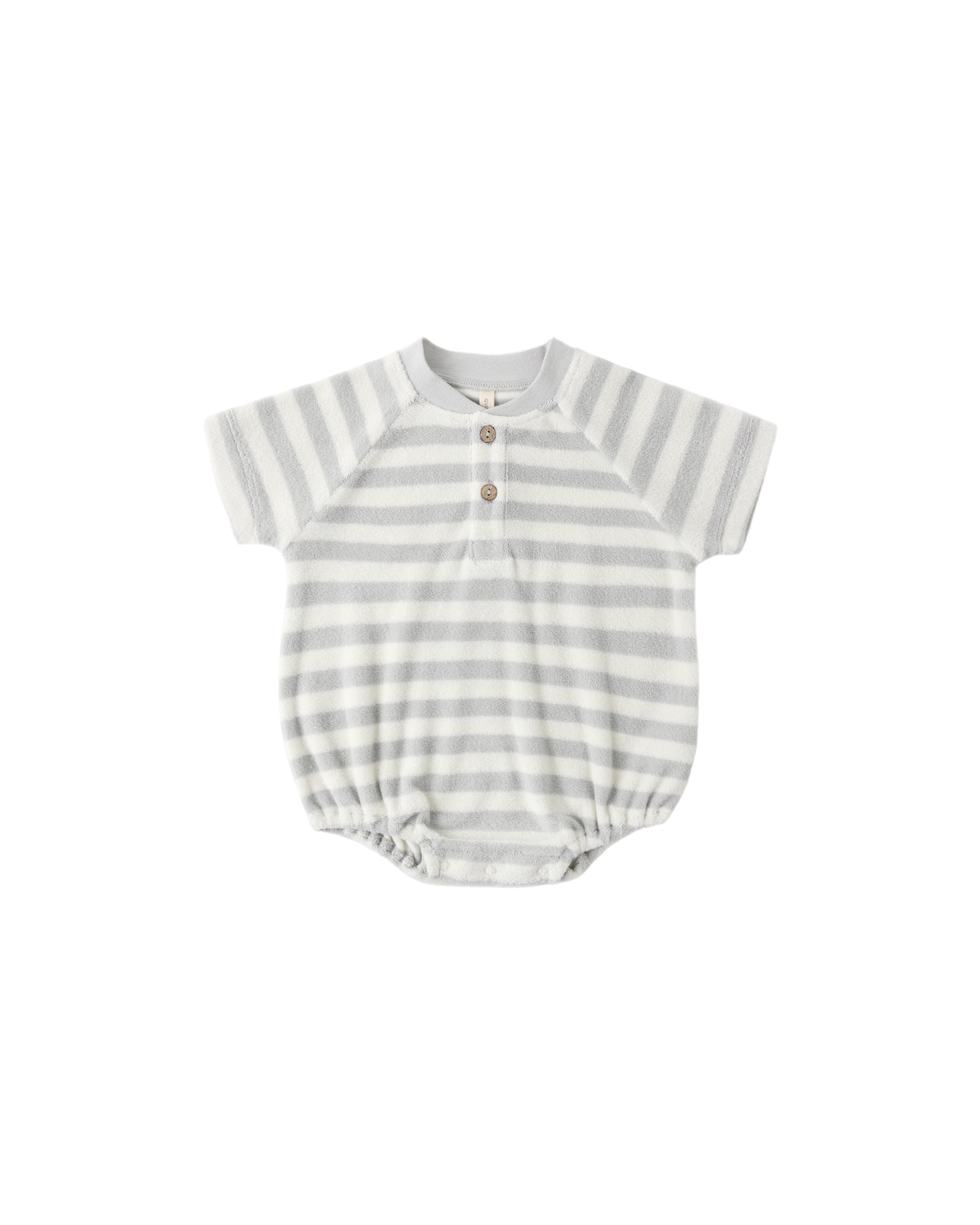 Terry Henley Romper || Sky Stripe
