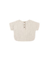 Woven Boxy Top || Cedar Check