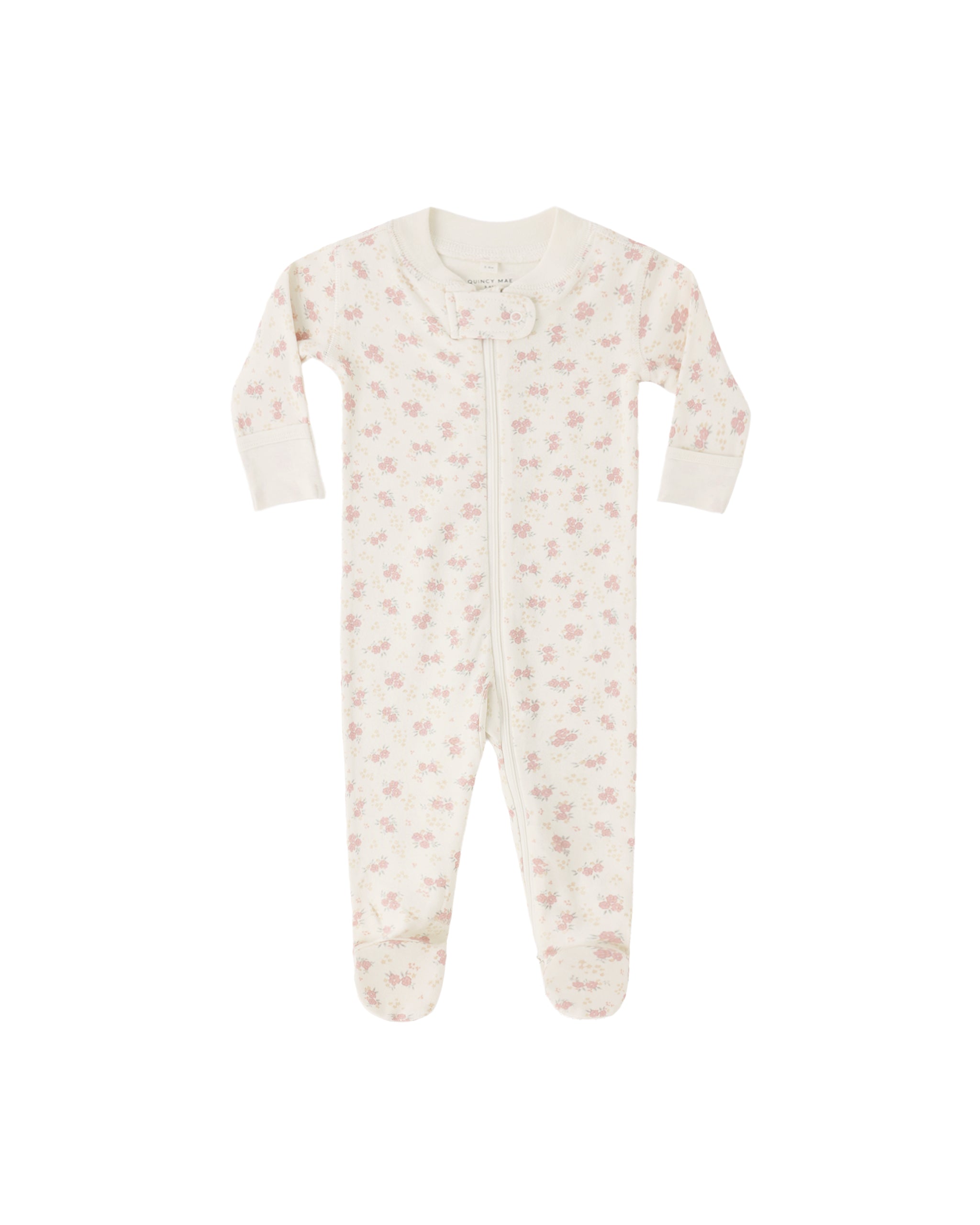 Zip Long Sleeve Sleeper Footie || Flower Field